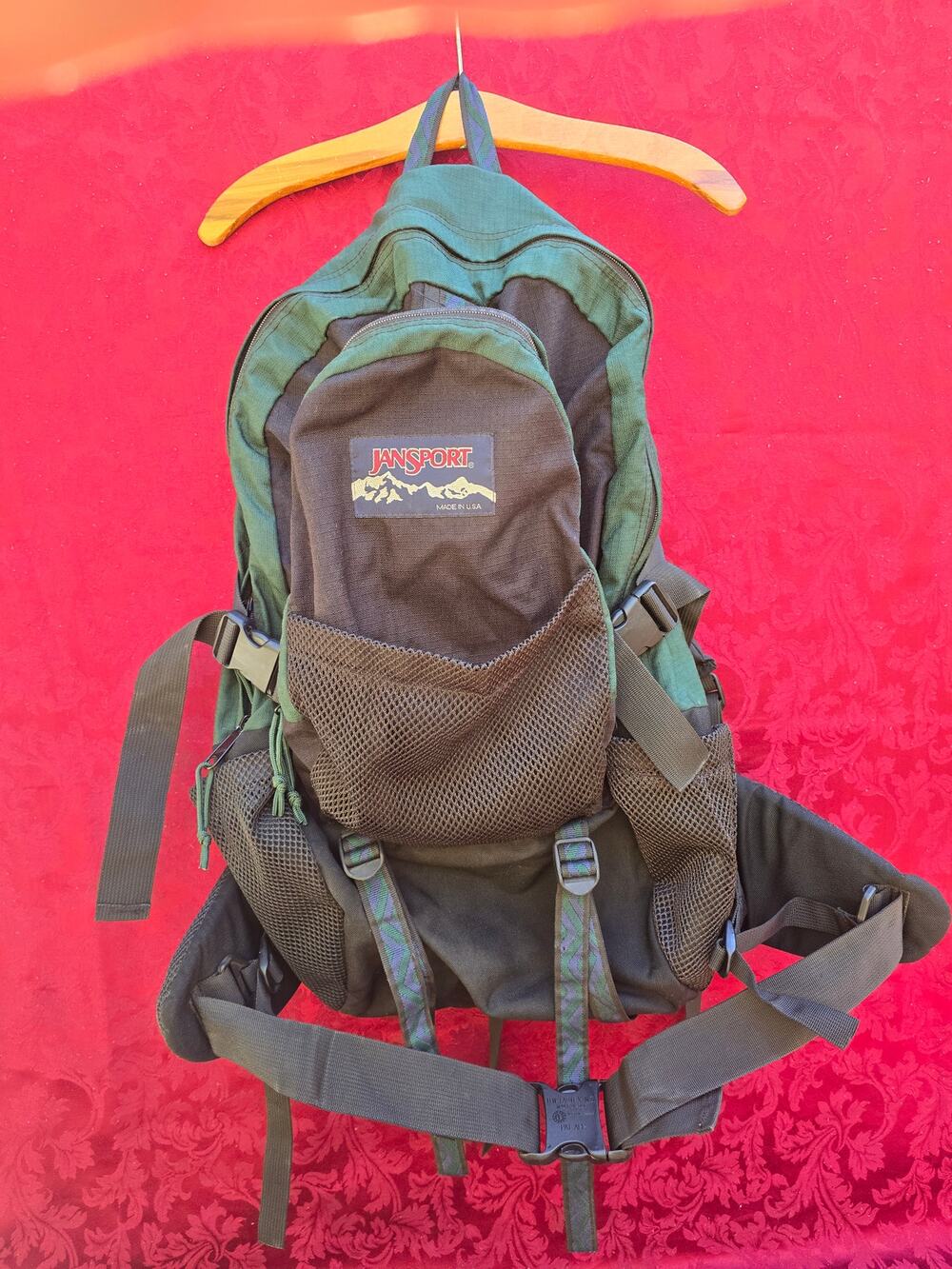 Vintage 1994 JanSport Made in USA Technical Hiking Backpack Lumbar Straps Mint